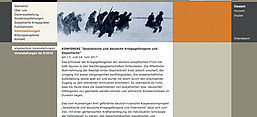 Konferenz: Sowjetische und deutsche Kriegsgefangene und Deportierte im Zweiten Weltkrieg, Screenshot von der Website Deutsch-Russisches Museum Berlin-Karlshorst 