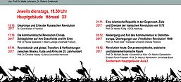 Flyer zur Ringvorlesung "Revolution verstehen"