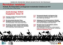 Flyer zur Ringvorlesung "Revolution verstehen"