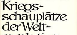 Buchcover Margarete Buber-Neumann: Kriegsschauplätze der Weltrevolution. Ein Bericht aus der Praxis der Komintern 1919–1943