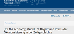 Screenshot der Website des ZZF