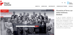 Screenshot der Website des Instituts auf instytutpileckiego.pl