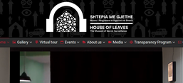 Screenshot der Website des Museums