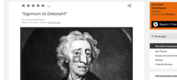 Radiofeature: Eigentum ist Diebstahl: Die frühen Sozialisten, Screenshot von Website von Bayern 2