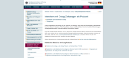 Screenshot Website Bundesstiftung 