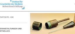 Screenshot der Website des IGM