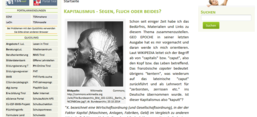 Seite "Kapitalismus - Segen, Fluch oder beides?" des Tiroler Bildungsservice