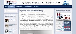 Screenshot des Lernmoduls