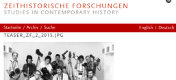 Screenshot von Webseite der Zeitschrift unter: http://www.zeithistorische-forschungen.de/files/teaserzf22015jpg