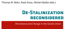 Screenshhot Buchcover "De-Stalinization reconsidered: persistence and change in the Soviet Union", Campus-Verlag.