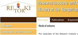 Screenshot von der Website des Archivs