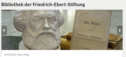 Screenshot der Website der Bibliothek