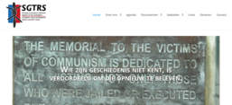 Screenshot der Website der Stiftung auf sgtrs.nl