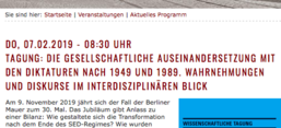 Screenshot der Website der "Gedenkstätte Berliner Mauer"