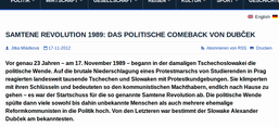 Screenshot von Radio Praha