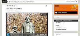 Screenshot des Podcasts "Der Mann hinter Marx"