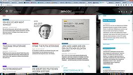 Screenshot der Website dekoder.org mit Onlinedossier zur Oktoberrevolution