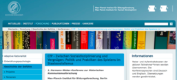 Screenshot der Veranstaltung auf mpib-berlin.mpg.de