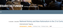 Screenshot der Veranstaltungswebsite