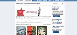  Bücher aus der Dokumentationsreihe: Annals of Communism, Screenshot von der Website