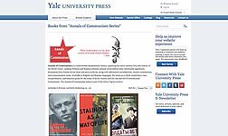  Bücher aus der Dokumentationsreihe: Annals of Communism, Screenshot von der Website