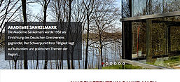Die Akademie Sankelmark, Screenshot von der Website