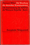 Umschlag des Buches "Die Wandlung des Kommunismus", Bd. 1
