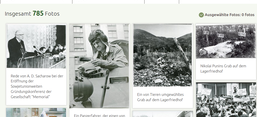 Screenshot von der Website des Archivs