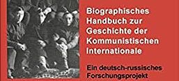 Cover des Buches "Biographisches Handbuch zur Geschichte der Kommunistischen Internationale", Akademie-Verlag 