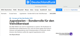 Screenshot Webseite Deutschlandfunk
