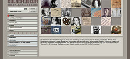 Virtuelles Gulag Museum, Screenshot von der Website