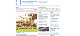 Screenshot der Webseite https://socialhistory.org/en