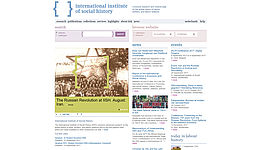Screenshot der Webseite https://socialhistory.org/en