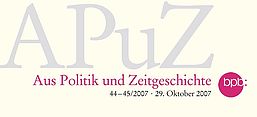 Logo: Aus Politik und Zeitgeschichte (APuZ)