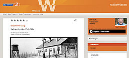 Screenshot Radio Bayern Wissen; "Sowjetischer Gulag: Leben in der Eishölle"