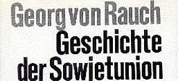 Buchcover Georg von Rauch: Geschichte der Sowjetunion