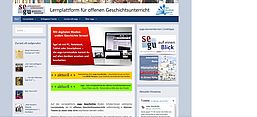 Screenshot der Lernplattform