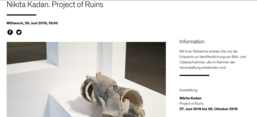 Screenshot der Museumswebseite