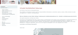 Screenshot: Virtuelle Fachbibliothek Osteuropa