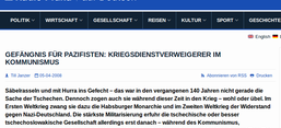 Screenshot von Radio Praha