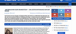   Der Beitrag „Wir brauchen euer Grundstück!" – die letzte Enteignung vor der Wende, Screenshot von der Website der Audiothek des Radio Praha