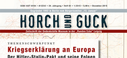 Cover  Horch und Guck 24. Jg. Heft 81, 1/2015