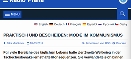 Screenshot von Radio Praha