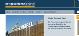 Screenshot des Online-Dossiers auf zeitgeschichte-online.des