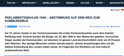 Screenshot von Radio Praha