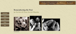 Screenshot: Oxford Russian Life History Archive
