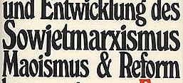 Buchcover Wolfgang Leonhard: Die Dreispaltung des Marxismus. Ursprung und Entwicklung des Sowjetmarxismus, Maoismus und Reformkommunismus