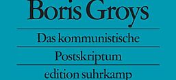 Cover des Buches "Das kommunistische Postskriptum", Suhrkamp