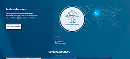 Screenshot der Homepage der Academia Europaea Wroclaw