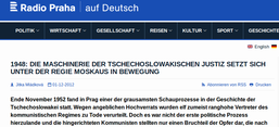 Screenshot von Radio Praha